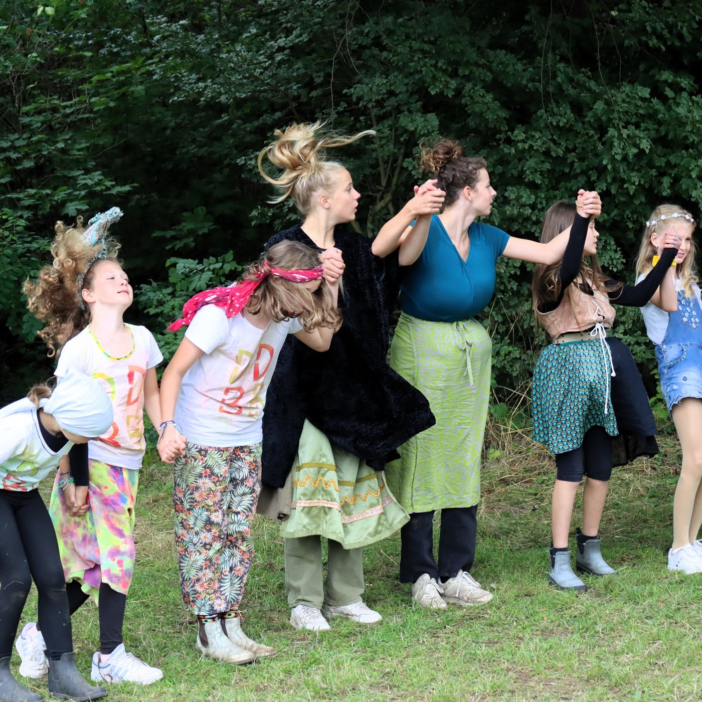 Szenenbild aus den Theaterprojekten (Foto von  Claudia Killian)